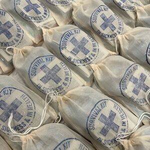 Survival Kit Rubber Stamp, In Sickness and in Health Wedding Stamp